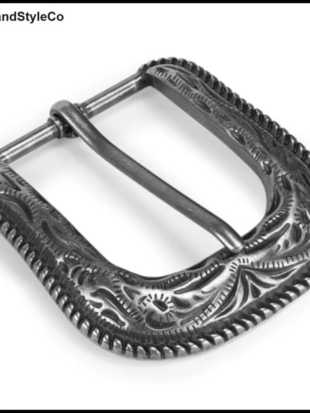 Western 3D Carved Belt Buckle Replacement 1.5 Inch Cowboy Style Zinc Alloy
